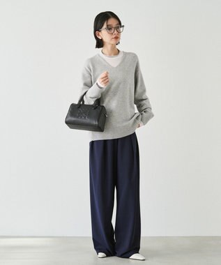 russet 《composition》レザー2WAYミニボストンバッグ(CE-1684) Black