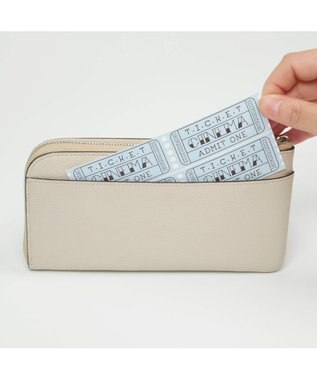 PELLE BORSA L字ファスナーコンパクト長財布 Very Goods ベリーグッズ 7204 アイボリー