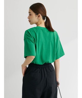 Green Parks ２段カレッジロゴボックスＴシャツ Dark Green