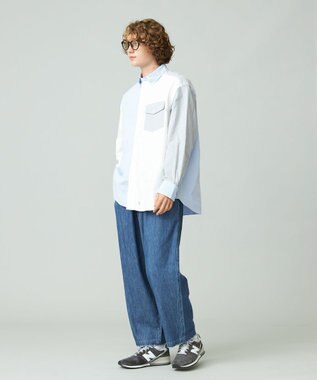 J.PRESS YORK STREET 【UNISEX】オックス起毛 シャツ/B.D. ネイビー系8