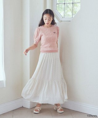 earth music&ecology Ｄｉｓｎｅｙ×Ｓｅｉｊｉ　Ｍａｔｓｕｍｏｔｏ刺繍ニット Pink