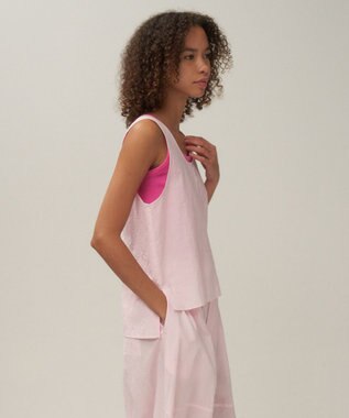 ATON CATCH WASHER COTTON | タンクトッププルオーバー PINK