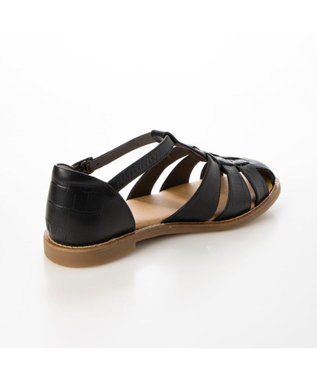 ing <ing>【WEB限定】グルカフラットサンダル ブラックカタオシ