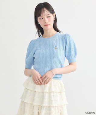 earth music&ecology Ｄｉｓｎｅｙ×Ｓｅｉｊｉ　Ｍａｔｓｕｍｏｔｏ刺繍ニット Sax