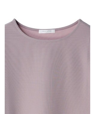 Green Parks 袖異素材使いリップルプルオーバー Purple