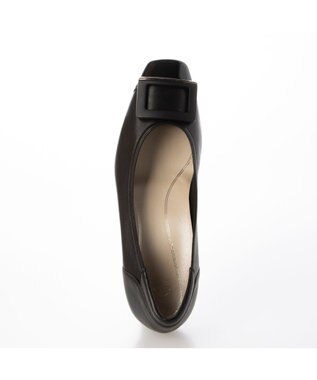 Riz raffinee <Riz raffinee>【３E】エナメルコンビバックルパンプス ブラック