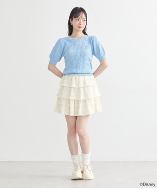 earth music&ecology Ｄｉｓｎｅｙ×Ｓｅｉｊｉ　Ｍａｔｓｕｍｏｔｏ刺繍ニット Sax
