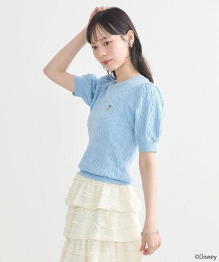 earth music&ecology Ｄｉｓｎｅｙ×Ｓｅｉｊｉ　Ｍａｔｓｕｍｏｔｏ刺繍ニット Sax