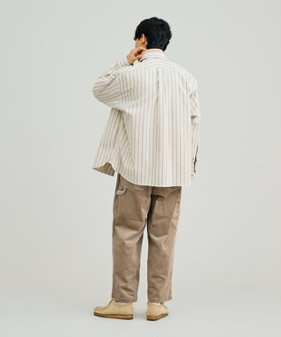 J.PRESS YORK STREET 【UNISEX】フロントジップ シャツ ホワイト系1