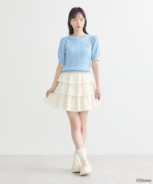 earth music&ecology Ｄｉｓｎｅｙ×Ｓｅｉｊｉ　Ｍａｔｓｕｍｏｔｏ刺繍ニット Sax