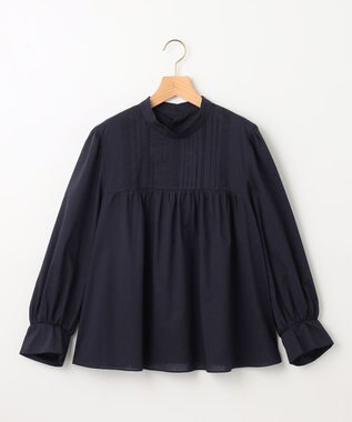 組曲 レースコンビタックディテール ブラウス ブラック系