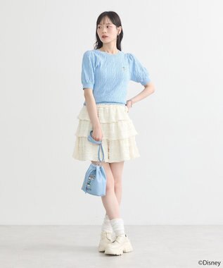 earth music&ecology Ｄｉｓｎｅｙ×Ｓｅｉｊｉ　Ｍａｔｓｕｍｏｔｏ刺繍ニット Sax