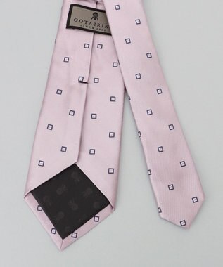 GOTAIRIKU 【日本製】西陣ネクタイ_ネイビー×ピンク系 ピンク系8