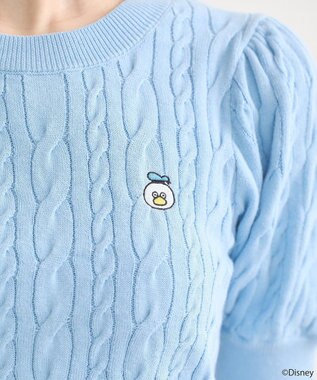 earth music&ecology Ｄｉｓｎｅｙ×Ｓｅｉｊｉ　Ｍａｔｓｕｍｏｔｏ刺繍ニット Sax