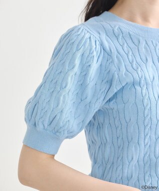 earth music&ecology Ｄｉｓｎｅｙ×Ｓｅｉｊｉ　Ｍａｔｓｕｍｏｔｏ刺繍ニット Sax