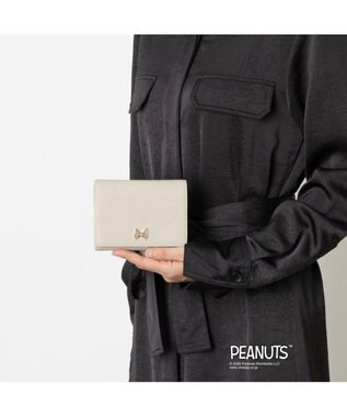 CLATHAS CLATHAS×PEANUTS 二つ折り財布 ライトグレー