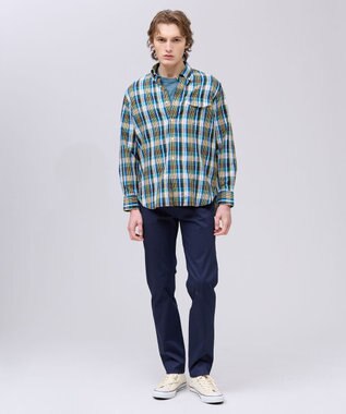 J.PRESS MEN 【Aero Weave】クールマックス サッカーシャツ / B.D. ブルー系3