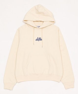 WEGO 【ユニセックス着用ITEM】ハートモチーフプルパーカー ホワイトアイボリー