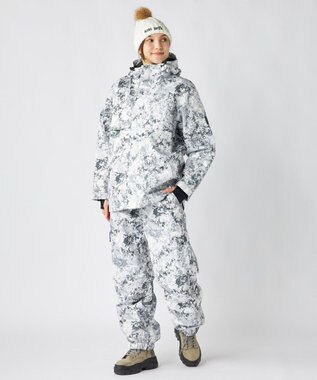 OP／FILA 【ocean pacific】 スノーウェア ワークスタイルカーゴパンツ グレー×プリント