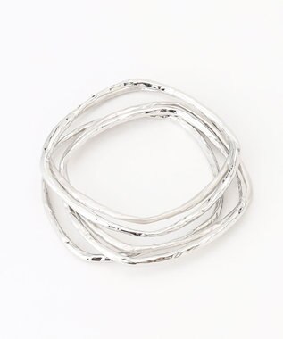 自由区 フレームスクエア バングル シルバー系