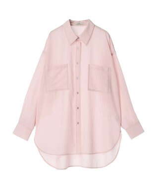 earth music&ecology ウ゛ィンテージボタンフロントポケットシャツ Light Pink