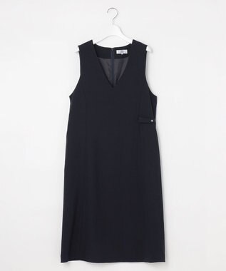 J.PRESS LADIES L 【洗える】RELAXIONツイル ジャンパースカート ネイビー系
