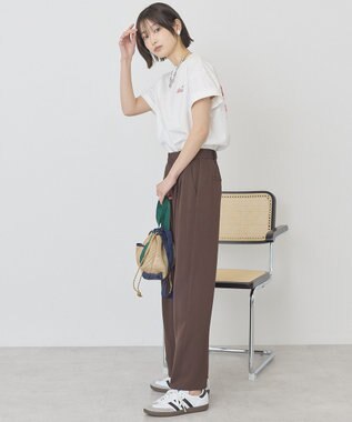 AMERICAN HOLIC サガラ刺繍Ｔシャツ Off White