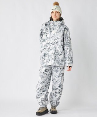 OP／FILA 【ocean pacific】 スノーウェア ワークスタイルカーゴパンツ グレー×プリント