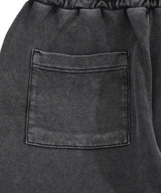 WEGO 【ユニセックス着用ITEM】ブリーチスタッズロゴスウェットパンツ スミクロ