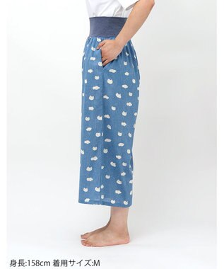 tsumori chisato SLEEP ツモリチサト ボトムス 綿100%(本体) 8分丈 レディース UOT220 /ワコール ブルー