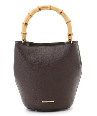 23区 【先行予約】バンブーハンドル 2WAY ミニマル バッグ ダークブラウン系