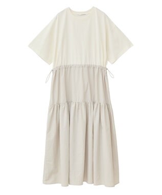 Green Parks ・ＥＬＥＮＣＡＲＥ　ＤＵＥ　ドッキングＴＥＥワンピー Off White