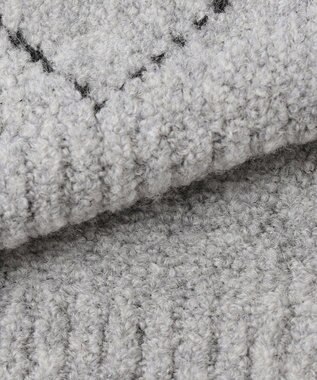 JOSEPH ABBOUD 【インポート素材/ソフトな肌触り/軽量】MOUSSE アーガイル クルーネック セーター ライトグレー系7