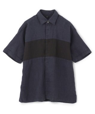 JOSEPH HOMME FRENCH LINEN OX SHORT SLEEVE SHIRT
