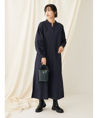 CRAFT STANDARD BOUTIQUE 袖レース使いワンピース