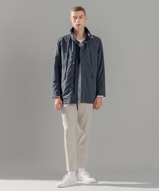 JOSEPH HOMME スプリットピーチストレッチ　コート ダルブルー系