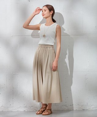 ANY L リブタンクトップ オフ