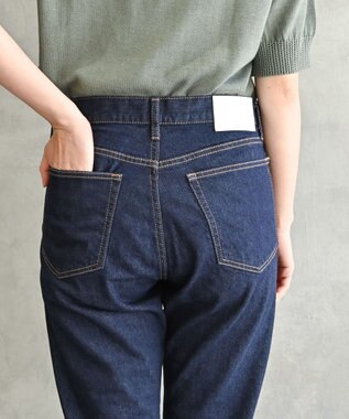 muuc 〈国産デニム〉〈S-XLサイズ展開〉〈ストレッチ素材〉〈ワンウォッシュで柔らかく軽い〉ストレートシルエットのジーンズパンツ ネイビー