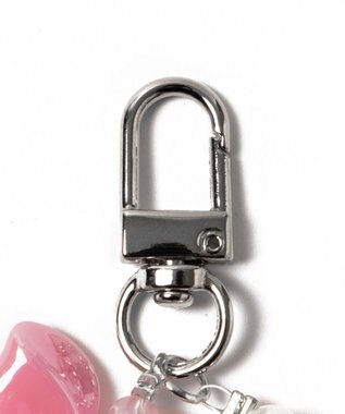 WEGO ビーズフープキーホルダーH ピンク