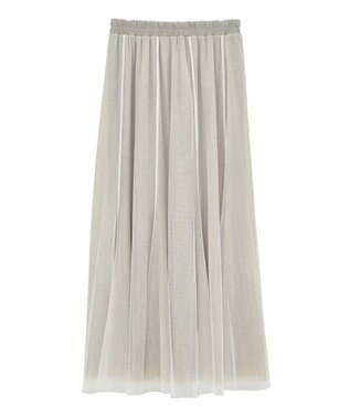 YECCA VECCA レイヤードチュールマーメイドスカート Beige