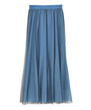 YECCA VECCA レイヤードチュールマーメイドスカート Blue
