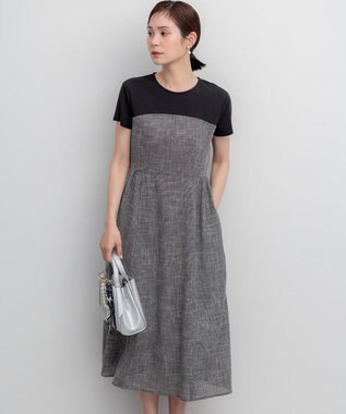 メランジレノクロス ドッキングワンピース