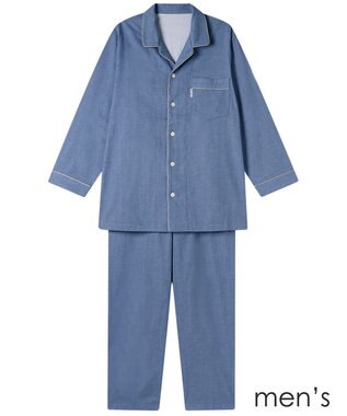 ワコール／睡眠科学 メンズ パジャマ 長袖 長ズボン 綿100%(本体) 二重ガーゼ YGX519 睡眠科学／ワコール
