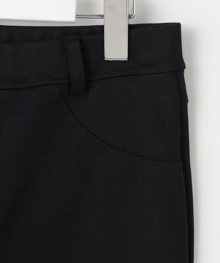 自由区 L 【WEB限定・17号サイズまで展開・洗える】コットンナイロンモクロディー レギンスパンツ ブラック