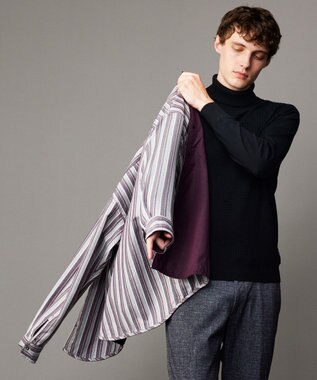 JOSEPH ABBOUD 【キングサイズ・2WAY】リバーシブル シャツ ワイン系