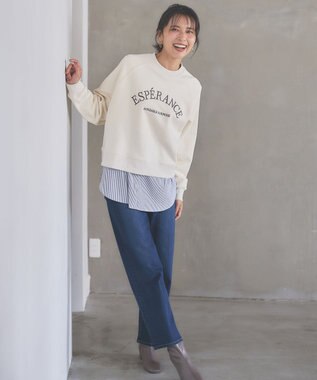 ANY 【ストレッチ】コンフォート美脚 デニムパンツ フェードインディゴ