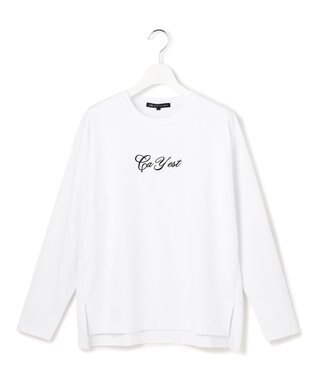 23区 【~6/28まで受注生産】カスタマイズ 立体刺繍 長袖 Tシャツ ホワイト×ブラック