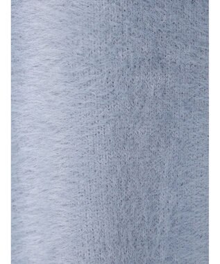 earth music&ecology ミニシャギーＶネックカーディガン Blue