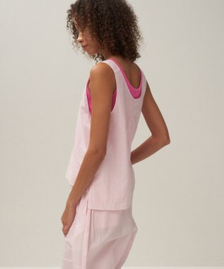 ATON CATCH WASHER COTTON | タンクトッププルオーバー PINK