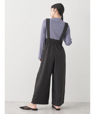 earth music&ecology 袖パールハイネックリブプルオーバー Blue